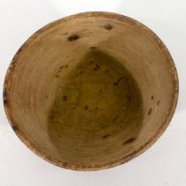 small wooden bowl - interior
